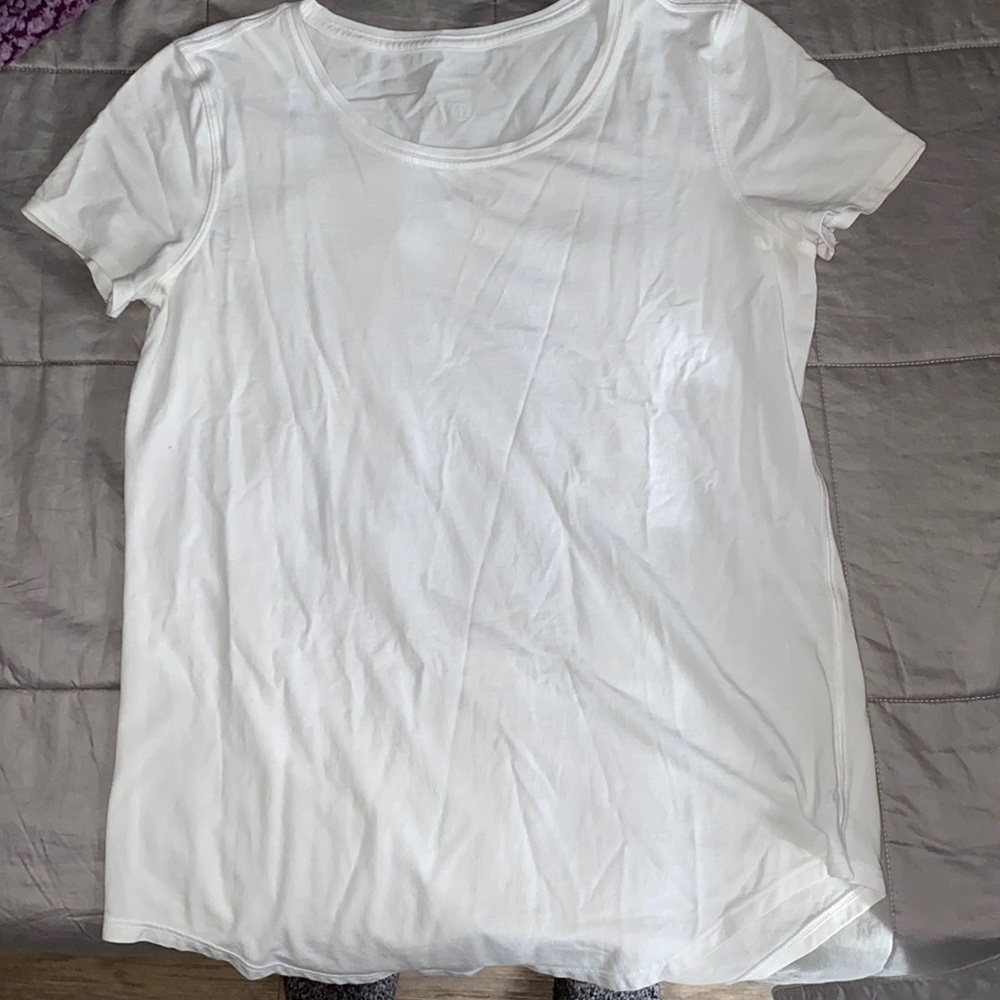 lululemon athletica White Love Crew Short Sleeve Tee